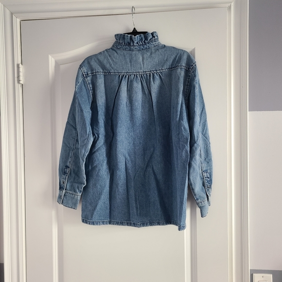 BA&SH Denim Cotton Button Down (Size - XS) - Picture 4 of 11